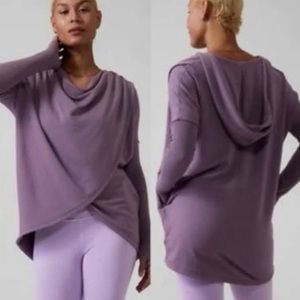 Athleta Purana Wrap Sweatshirt Size M